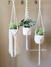 Load image into Gallery viewer, Natural Macrame Plant Hangers
