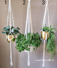Load image into Gallery viewer, Natural Macrame Plant Hangers

